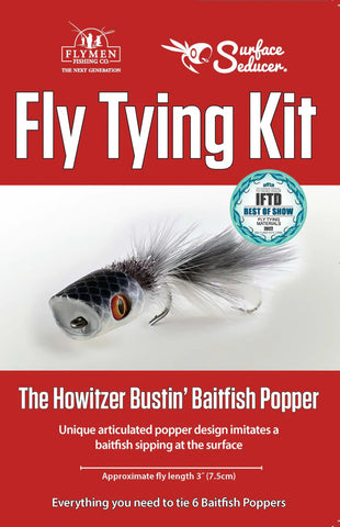 Flymen Fly Tying Kit: Howitzer Bustin'Baitfish Popper