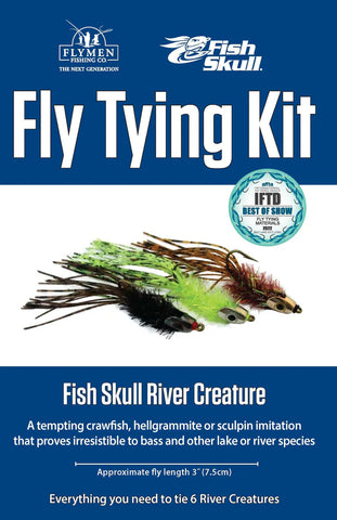 Flymen Fly Tying Kit: Fish Skull River Creature