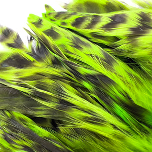 Strung Saddles - Variant dyed Over Grizzly