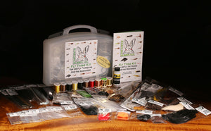 Fly Tying Material Kit with Tools & Vise