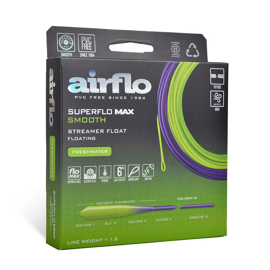 Line Streamer Airflo Superflo Max Smooth - Streamer Floating Fly Line – Dette Flies