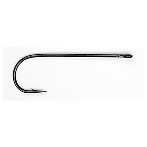 2461 - Long Shank Aberdeen Hook, Black Finish