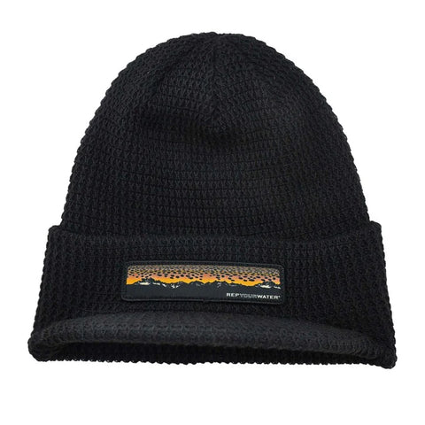 Rep Your Water Brimmed Knit Hat - Brown Trout Mountains