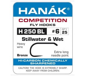 Hanak Competition Fly Hooks - H250BL Barbless Stillwater & Wet Hook