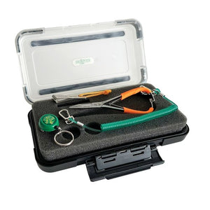 Dr Slick Crossfire Gift Box - Nipper, Zinger & 5" Mitten Clamp in Large Fly Box