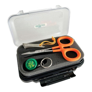 Dr Slick Crossfire Gift Box - Nipper, Zinger & Scissor Clamp in Medium Fly Box