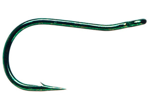 Daiichi 2174 - Bent-Shank Hook, Green Finish