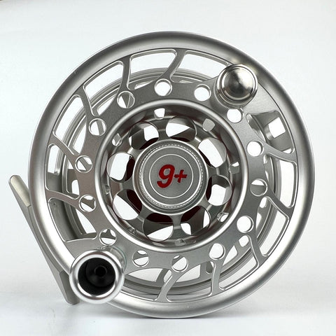 25% OFF - *Damaged* Hatch Iconic 9 Plus Mid Arbor Fly Reel - Clear | Red