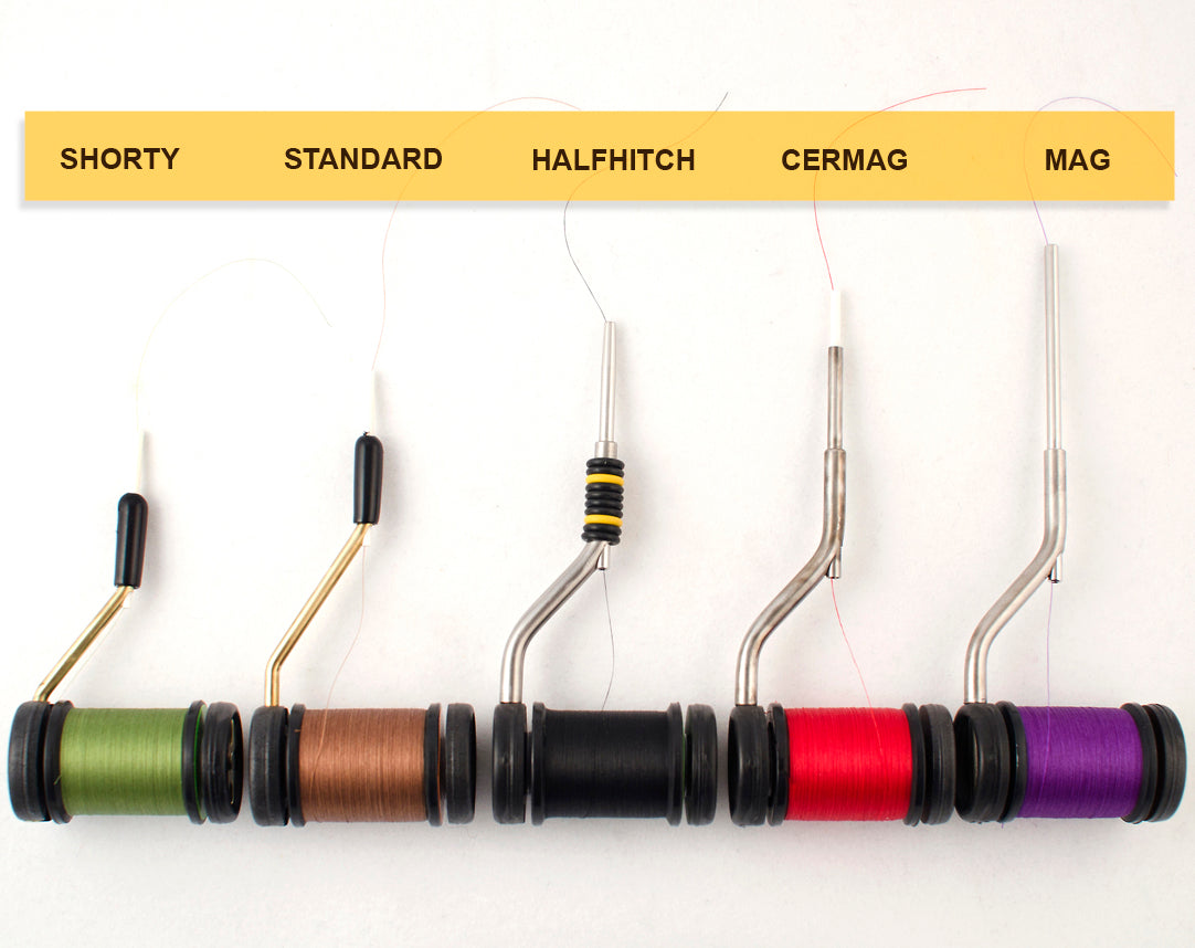 Rite Bobbin RB1 Shorty Bobbin - Ceramic Adjustable Drag Fly Tying Thread Holder