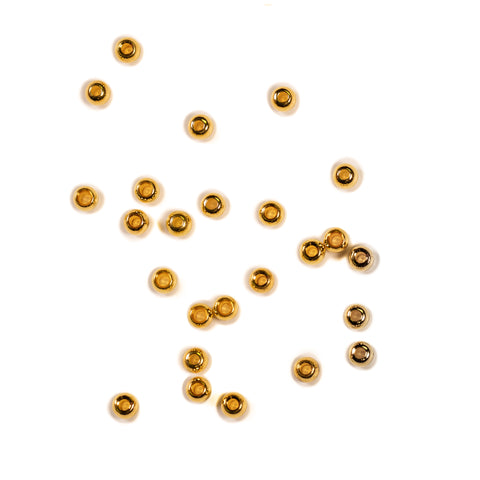 Dette Countersunk Brass Beads - 25 pack