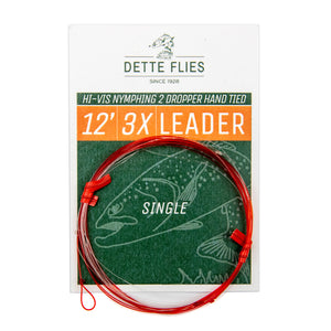 Dette Hand Tied Leader | Hi-Vis Nymphing