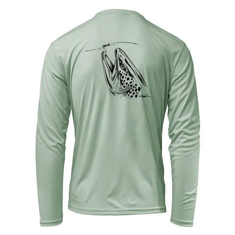 30% off - Rep Your Water - Rising Brown Trout Sun Shirt