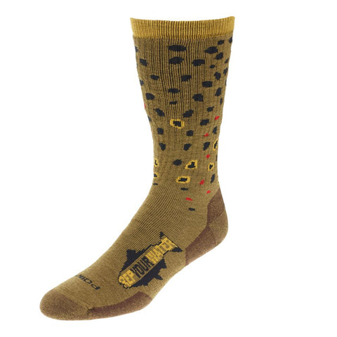Rep Your Water - Trout Socks | Brown Trout