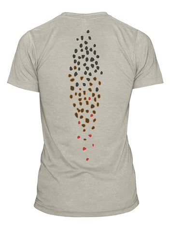 30% off - Rep Your Water Brown Trout Skin Spine Tee