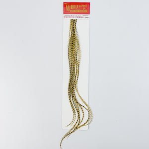 Whiting 100 Pack - Grizzly dyed Golden Straw
