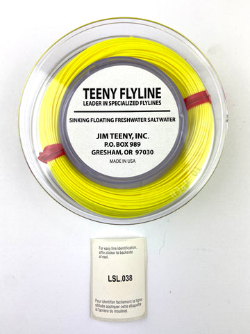 Jim Teeny Fly Line - Fluorescent Running Line