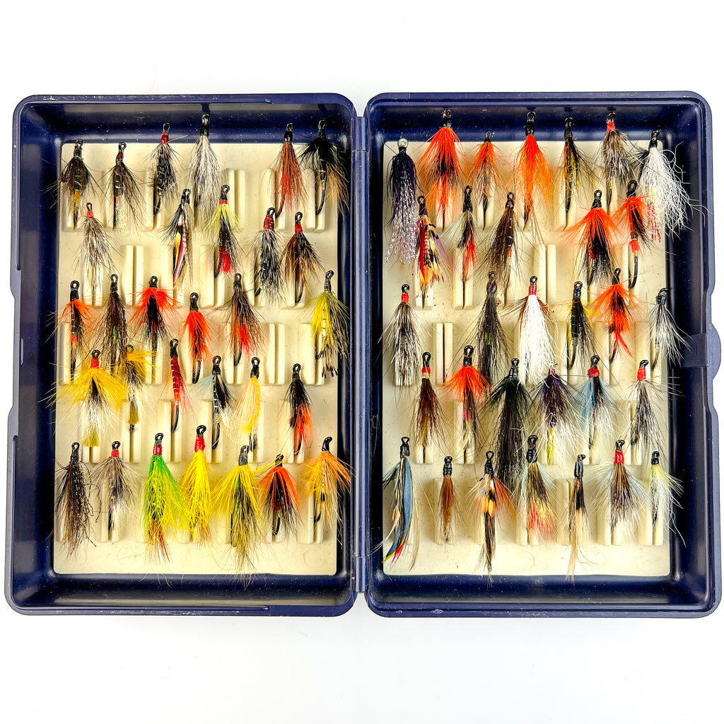 Boîte à Mouches Vintage Skykomish Avec 13 Mouches Assorties Neuves - Pêche à La Mouche