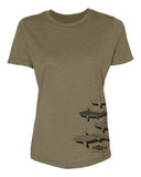 30% off - Rep Your Water - Trout Country Womens Tee - Olive