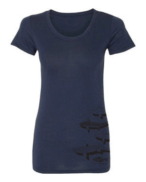 Rep Your Water - Trout Country Womens Tee - Navy