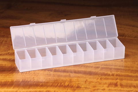 Hareline - 10 Compartment Ribbed Hook Box