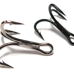 double treble fish hooks Fishing Assortment, Sharp Brabed Triple Fishing Hooks Set High Carbon Steel Round Bend for Trout Catfish Lures Freshwater Saltwater, Assorted Size 4 6 8 10 12, 140pcs, White : Sports & Outdoors Pro Series Boone Live Bait Rig 2