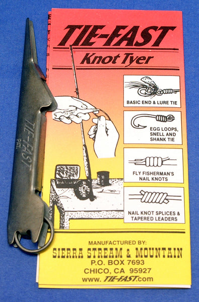 Tie-Fast Knot Tyer #1 Nail Knot Tool- MUST HAVE - Black - Fly