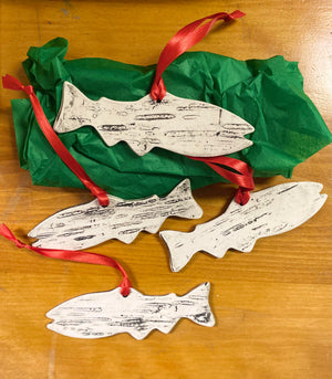 Dette Flies Ceramic Trout Ornament